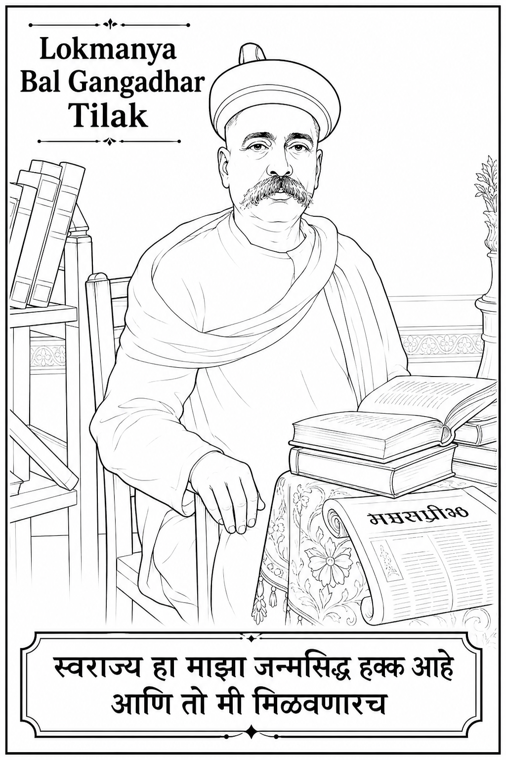 Indian Freedom Fighters Coloring Book - Vol 01