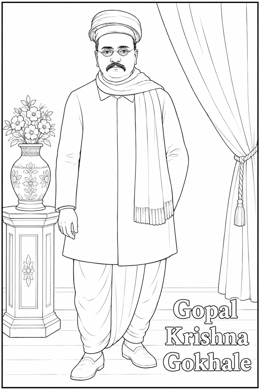 Indian Freedom Fighters Coloring Book - Vol 01