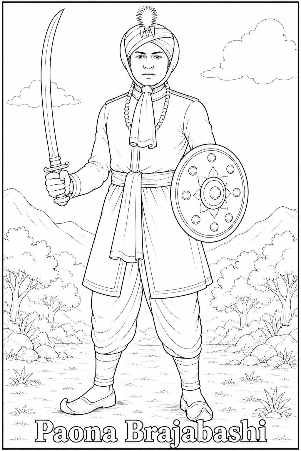 Indian Freedom Fighters Coloring Book - Vol 01