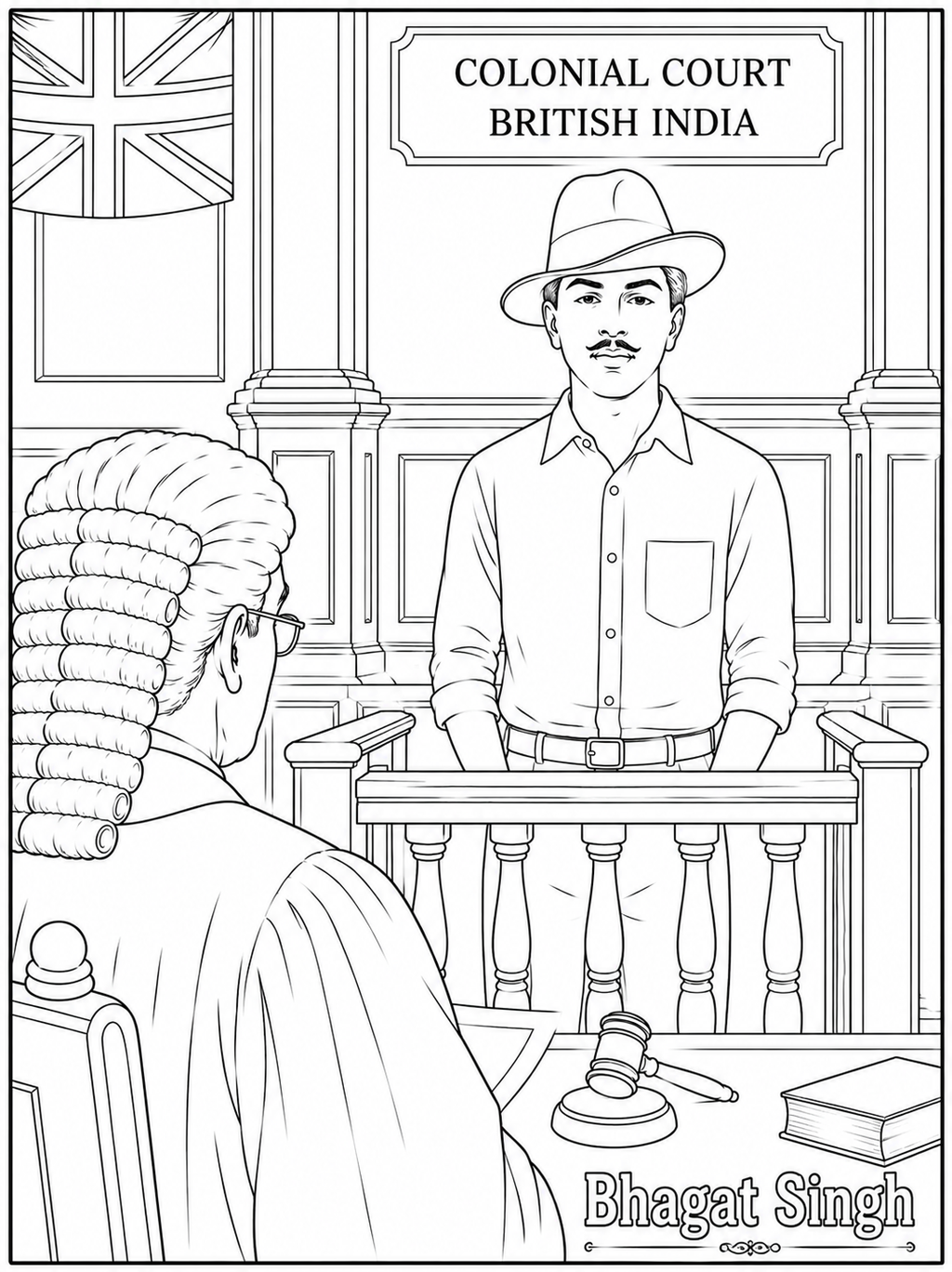 Indian Freedom Fighters Coloring Book - Vol 01