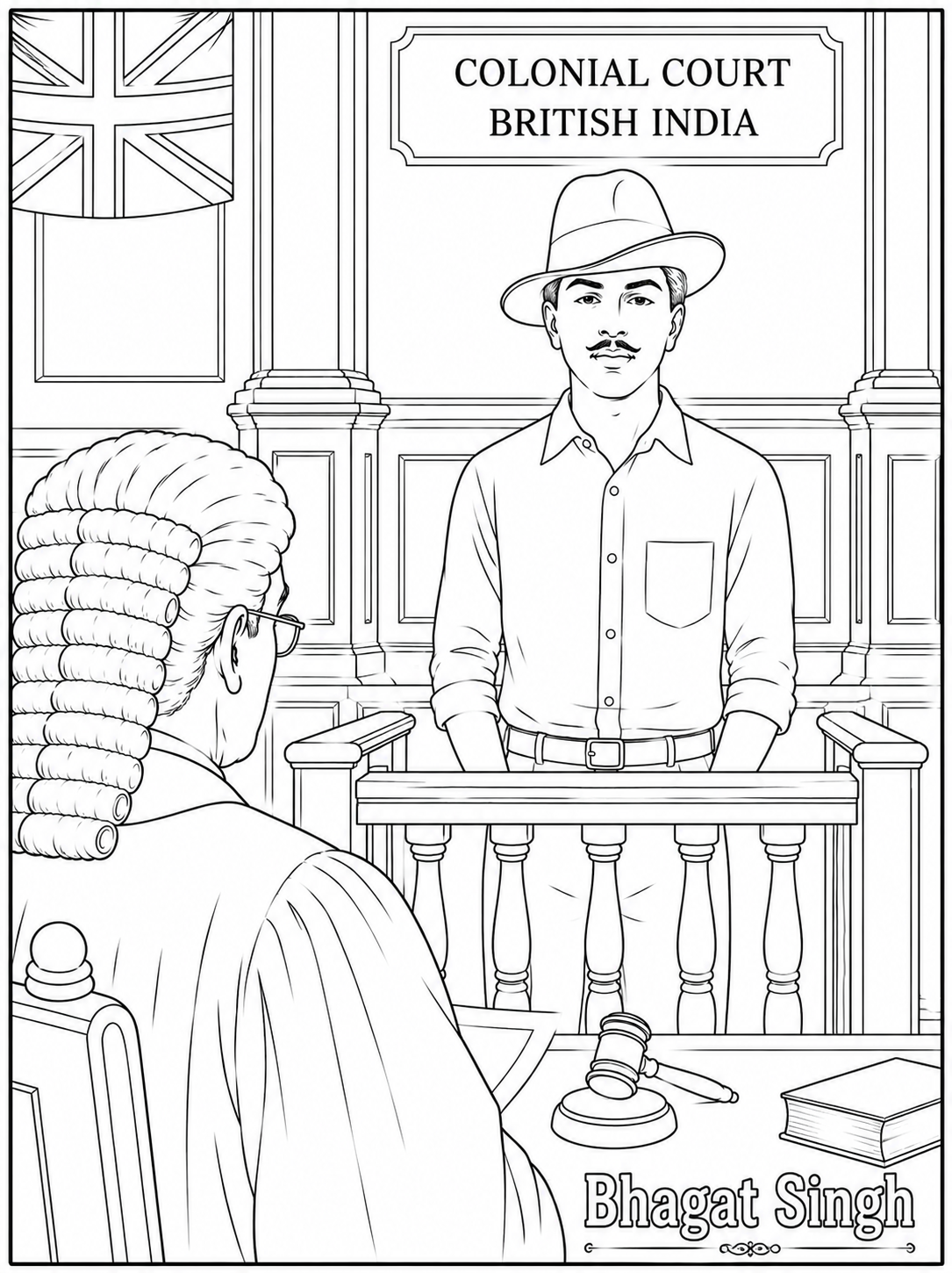 Indian Freedom Fighters Coloring Book - Vol 01