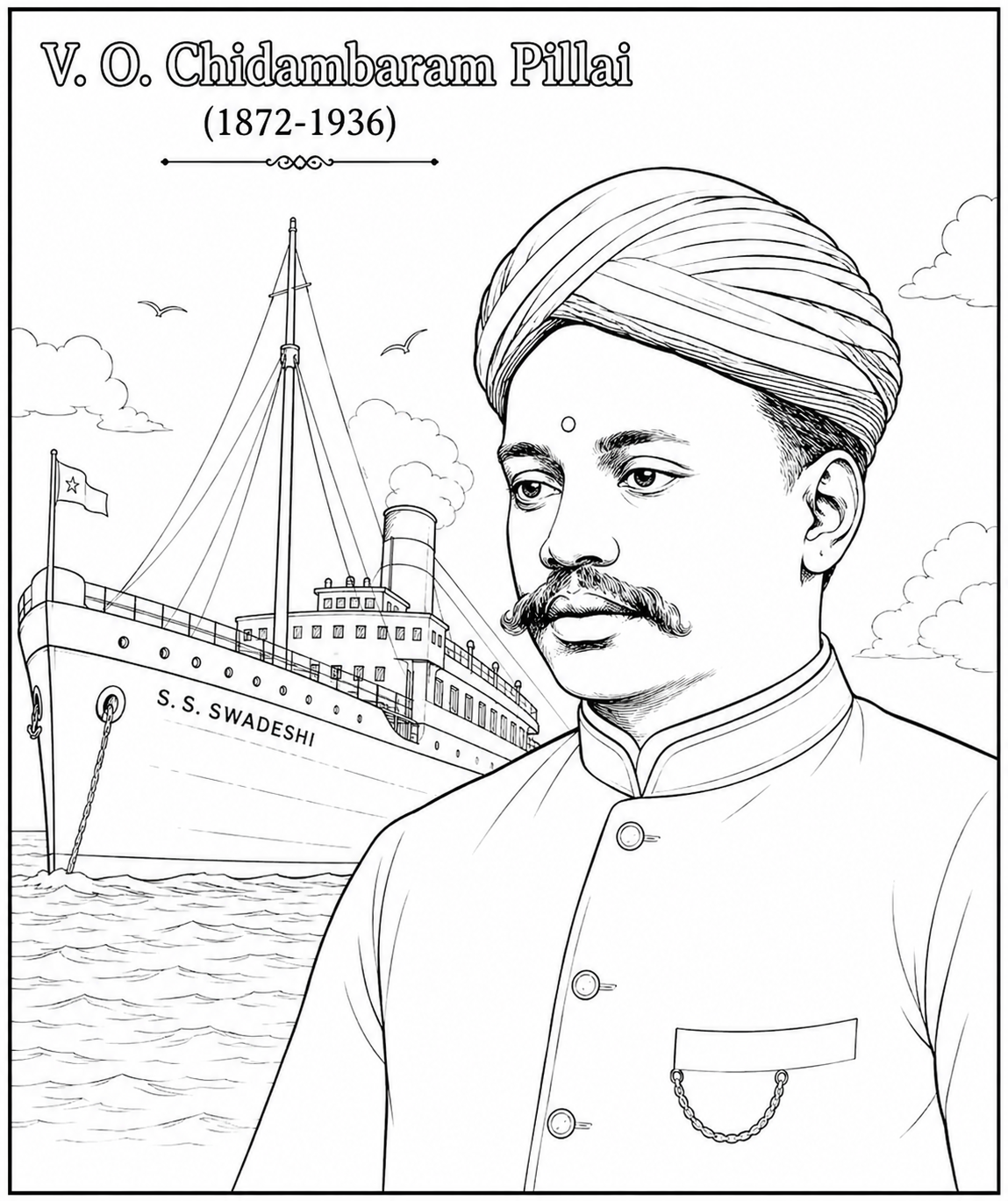 Indian Freedom Fighters Coloring Book - Vol 01