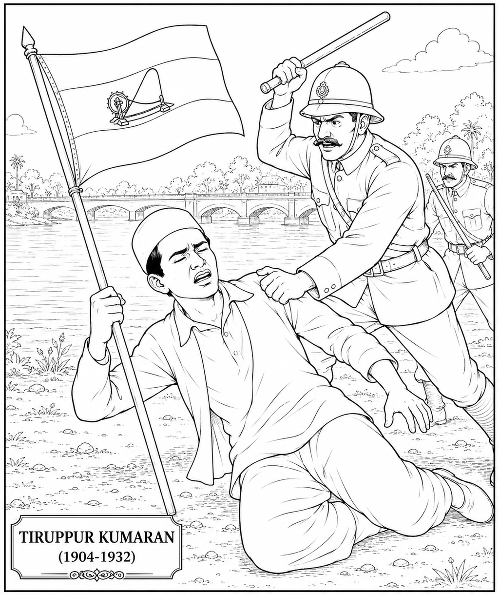 Indian Freedom Fighters Coloring Book - Vol 02