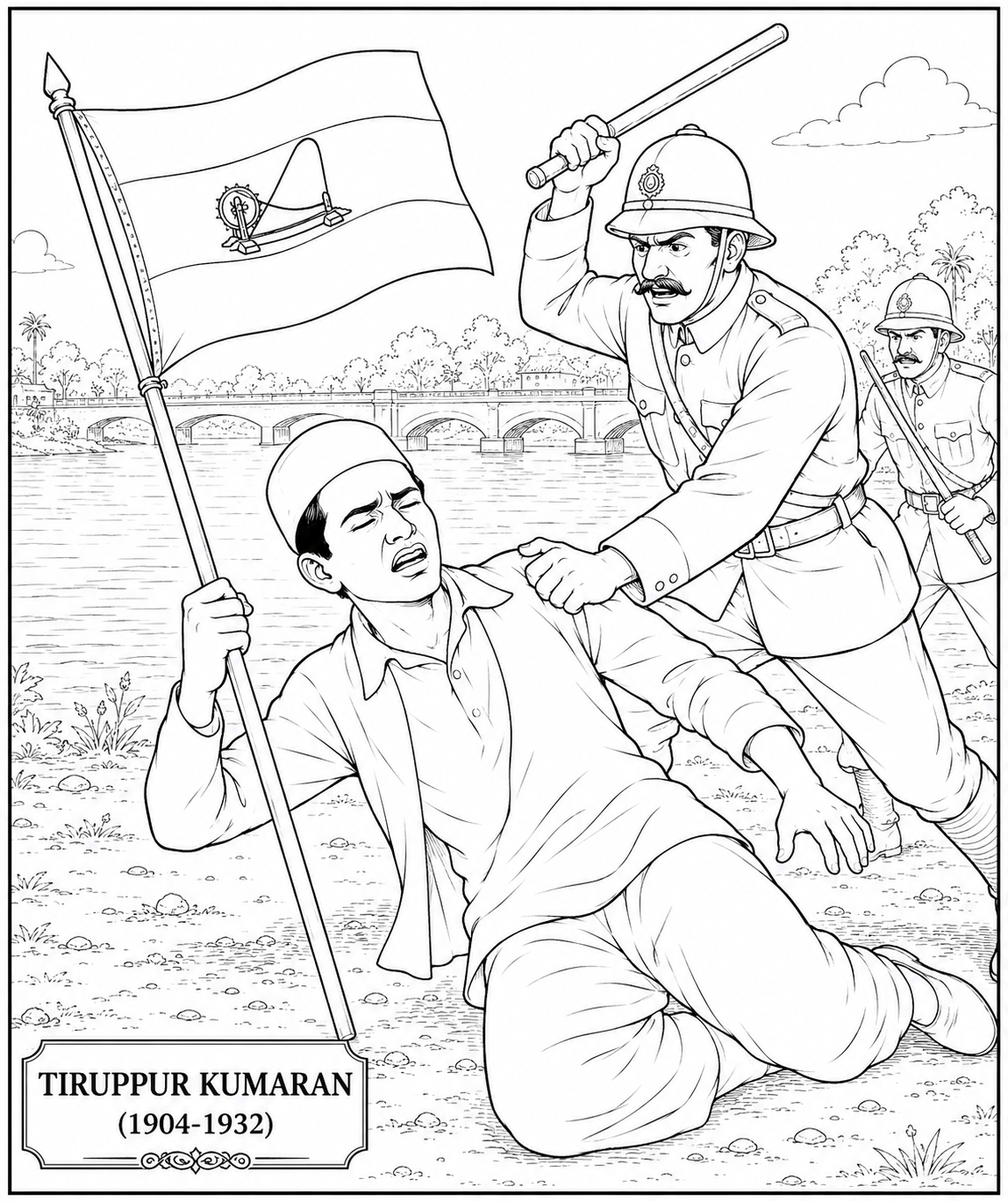 Indian Freedom Fighters Coloring Book - Vol 02