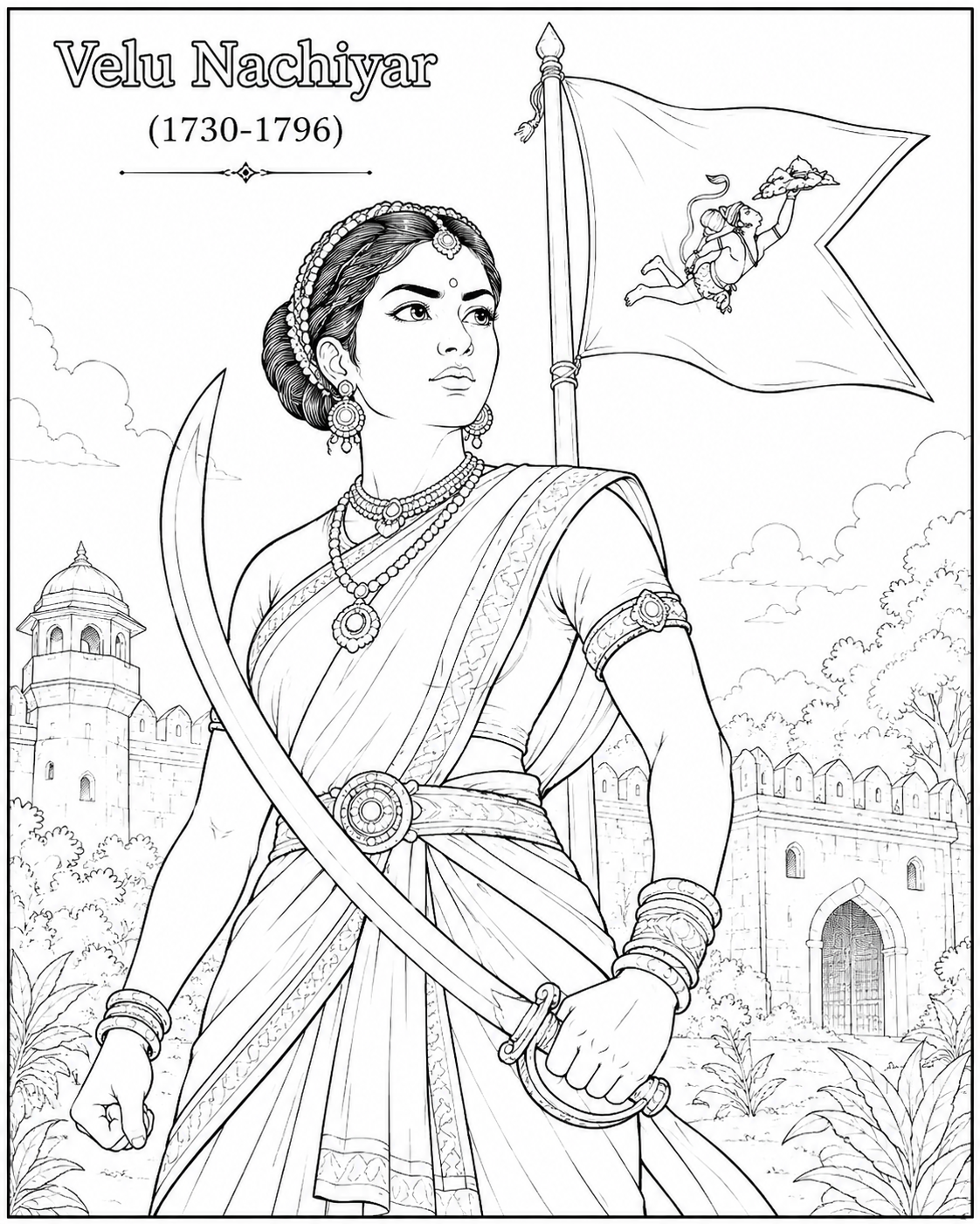 Indian Freedom Fighters Coloring Book - Vol 01
