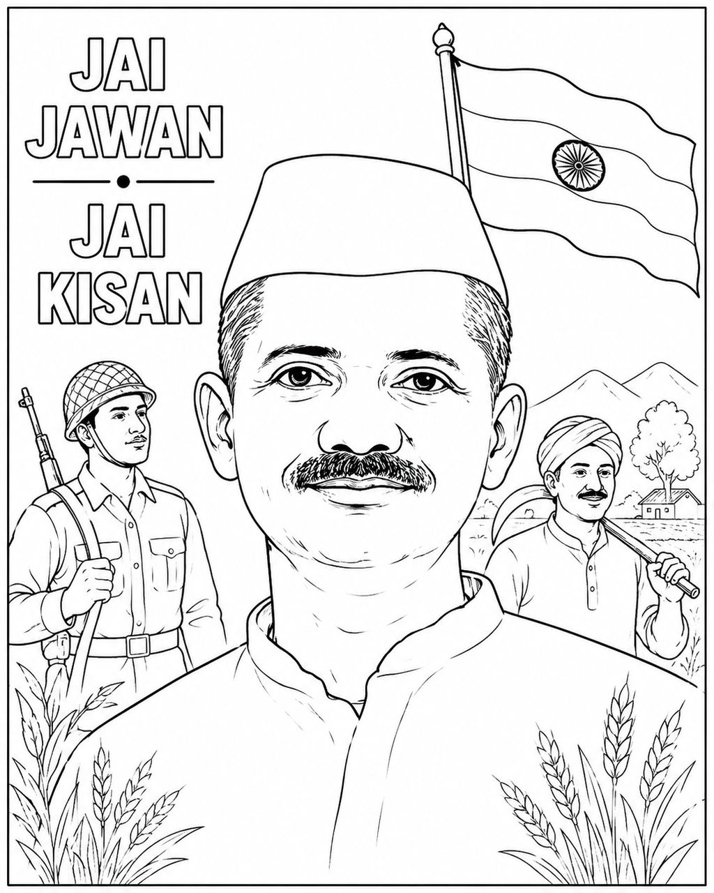 Indian Freedom Fighters Coloring Book - Vol 01