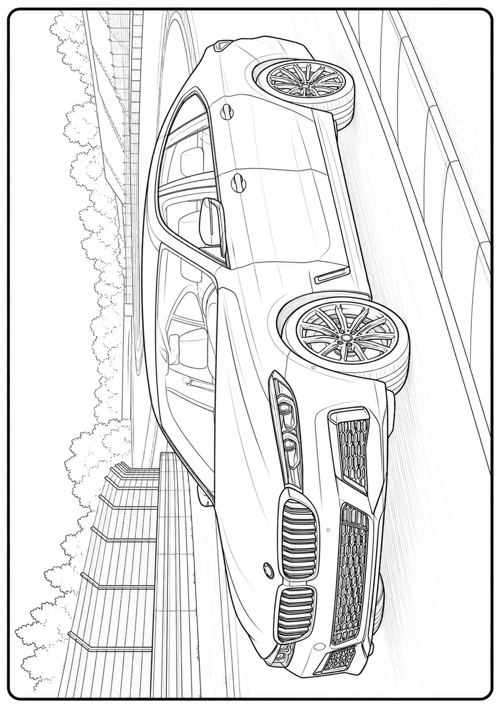 Mega Cars, Trucks & SUVs Coloring Book for Kids