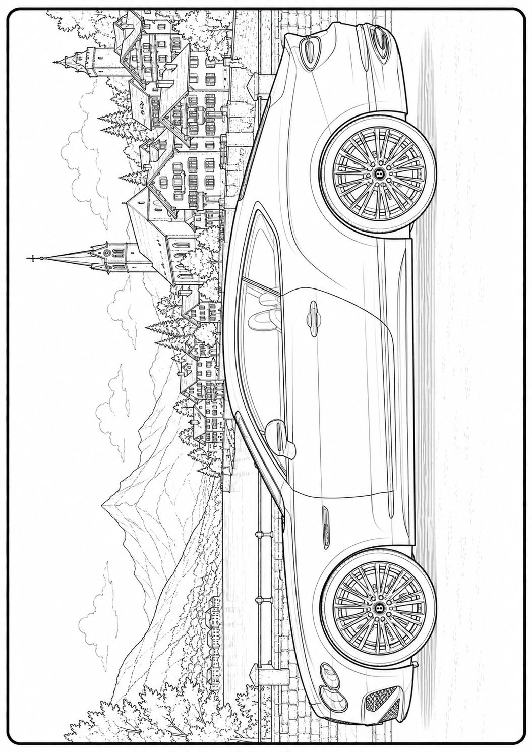 Mega Cars, Trucks & SUVs Coloring Book for Kids