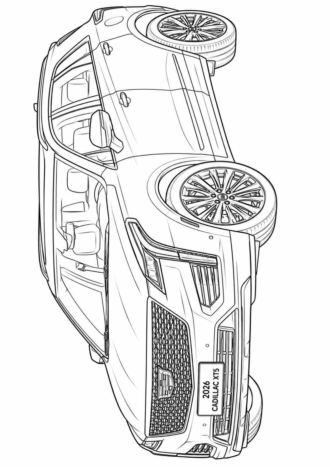 Mega Cars, Trucks & SUVs Coloring Book for Kids