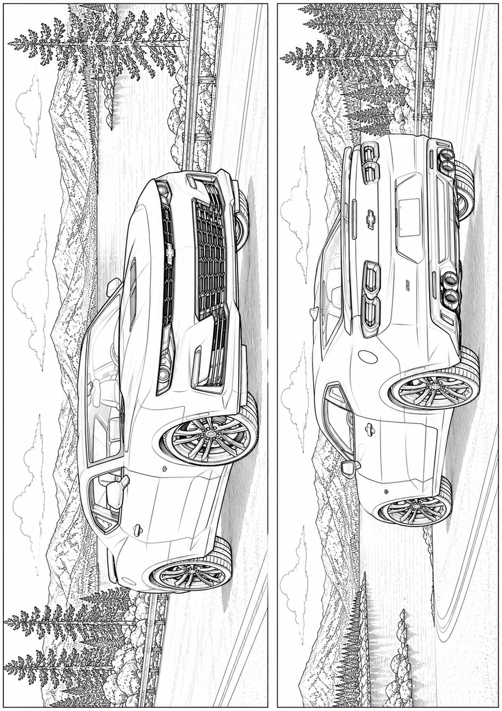 Mega Cars, Trucks & SUVs Coloring Book for Kids