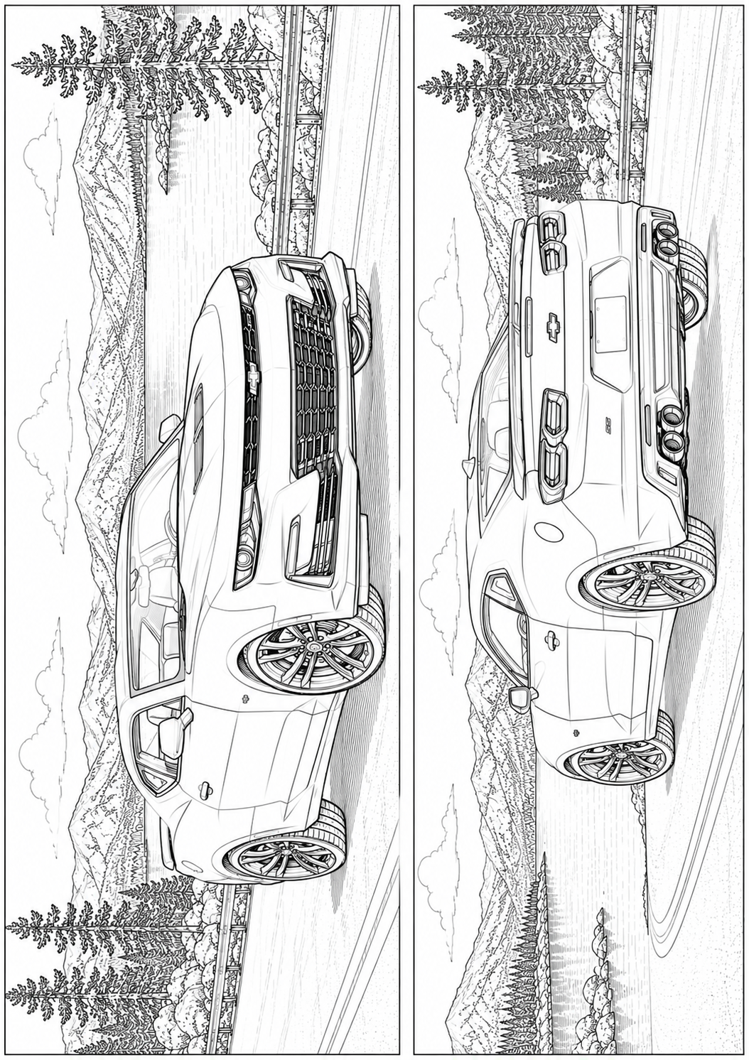 Mega Cars, Trucks & SUVs Coloring Book for Kids