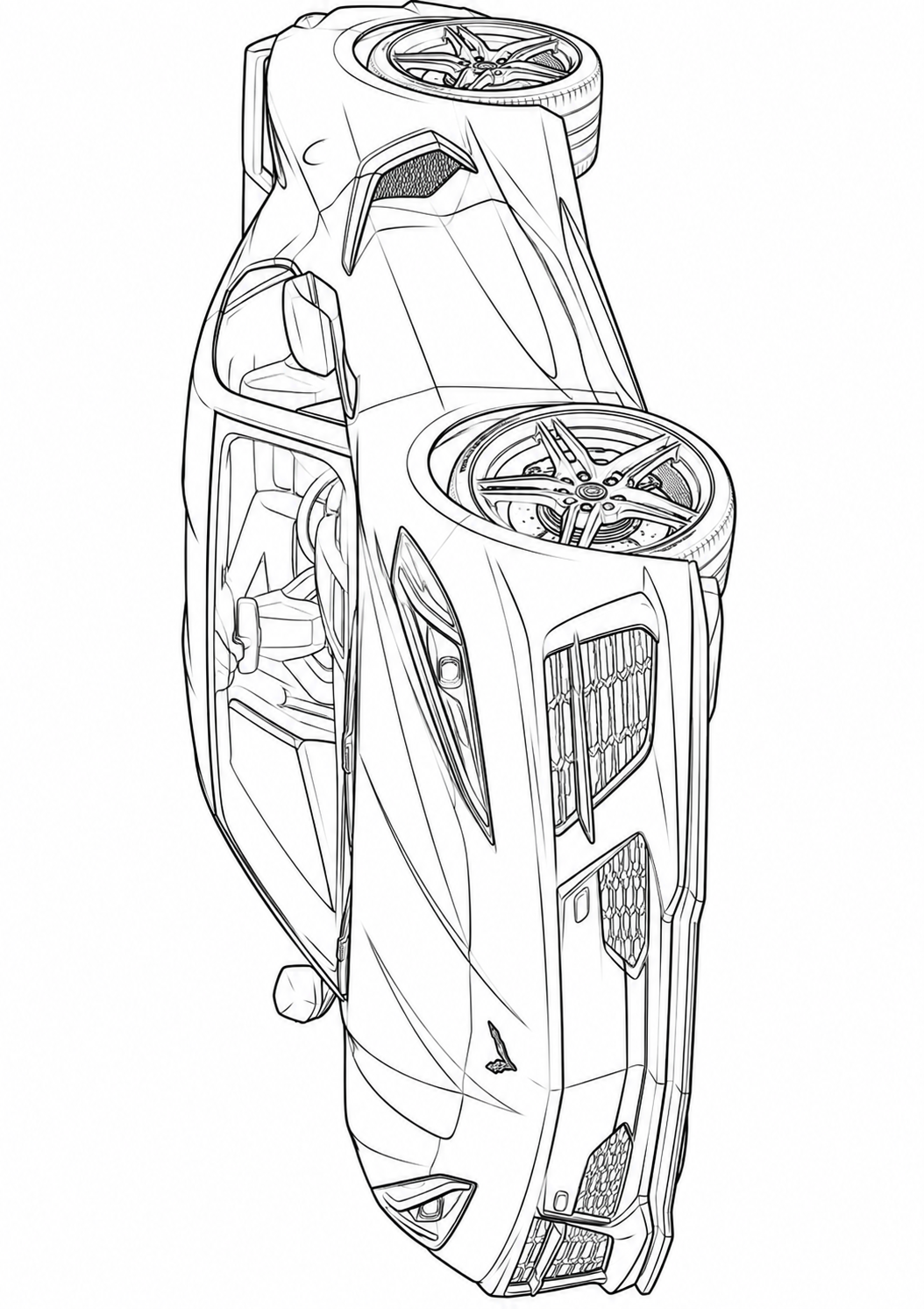 Mega Cars, Trucks & SUVs Coloring Book for Kids