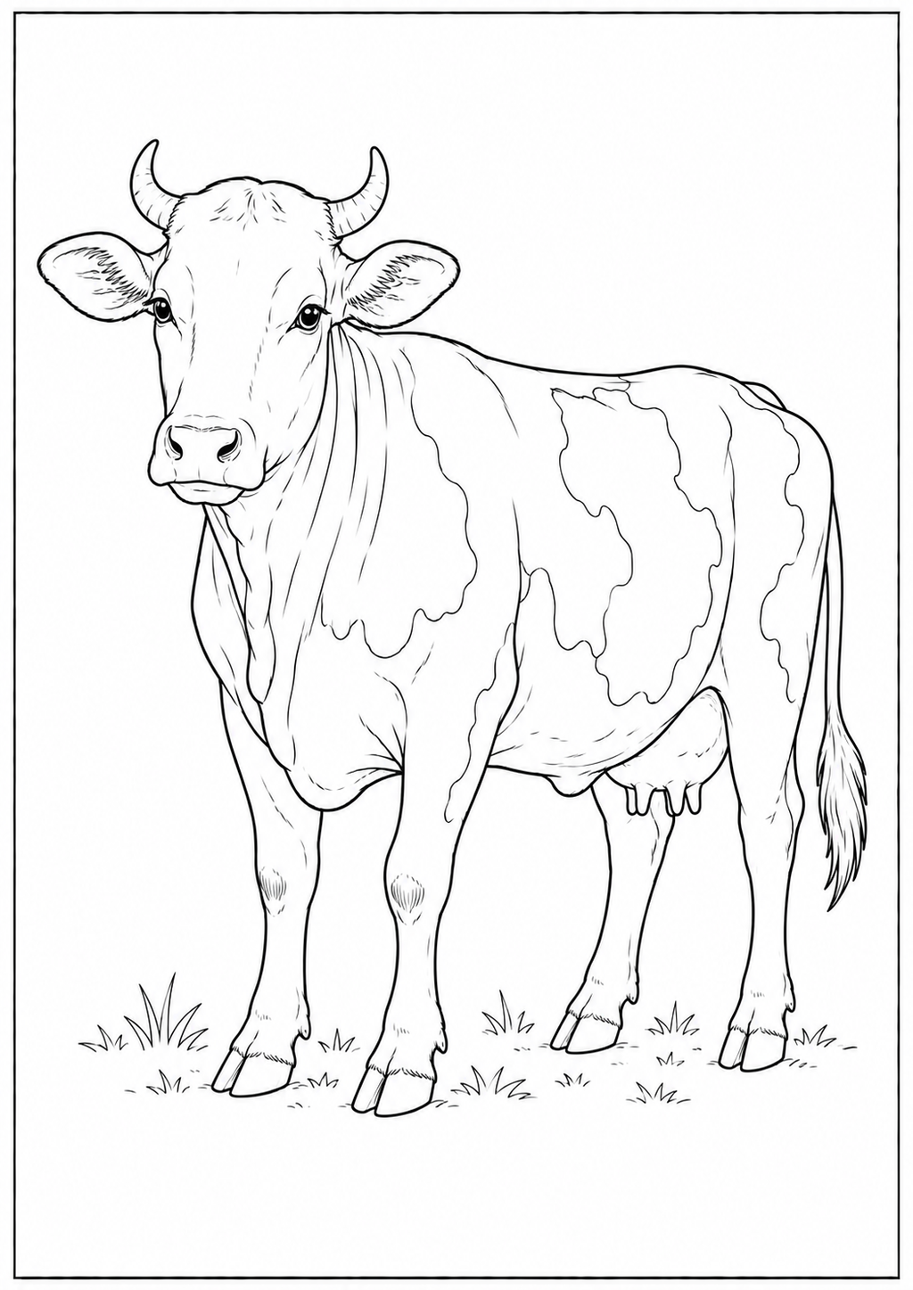 Farm Animals & Kids Animals - Kids Coloring Book