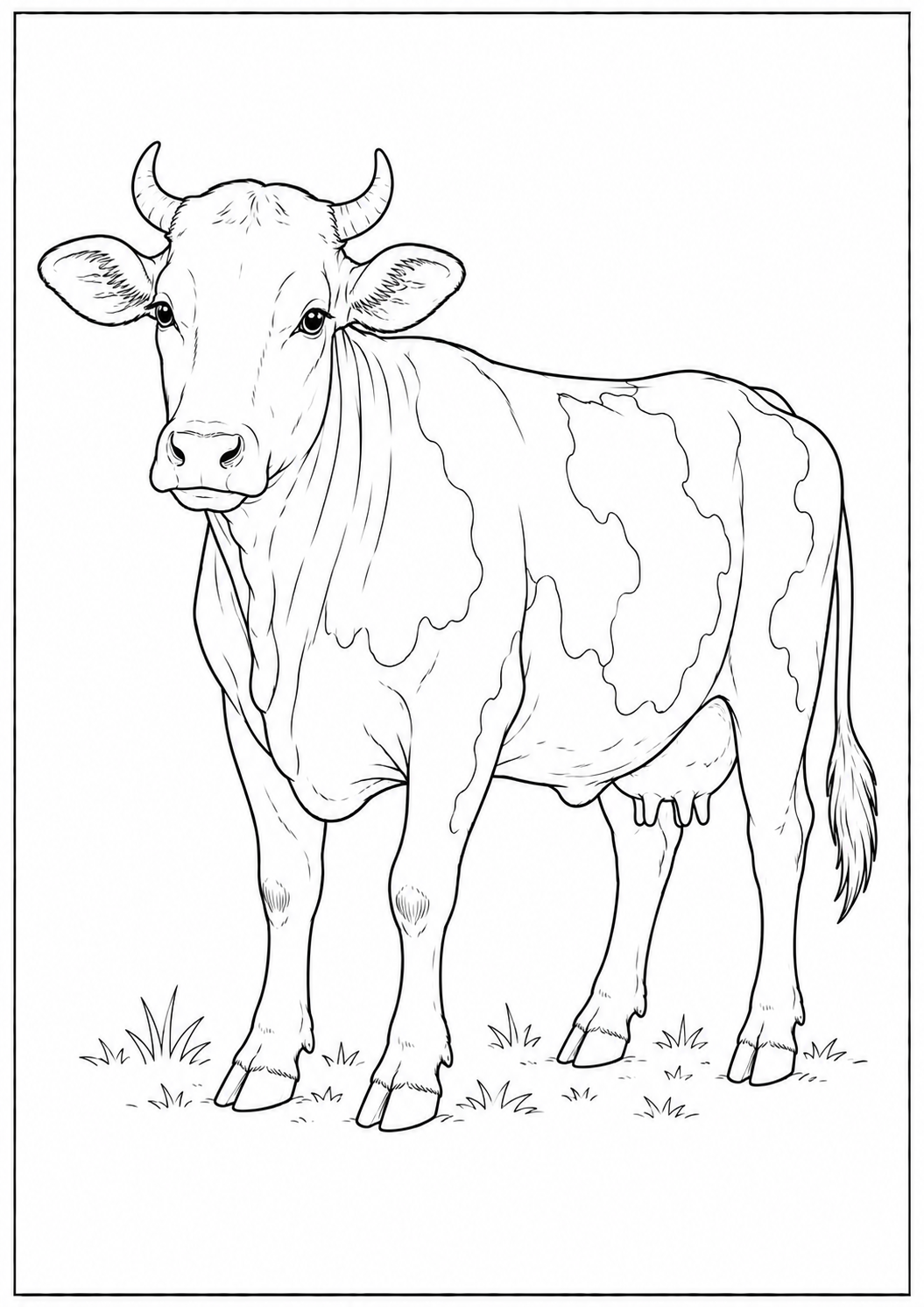 Farm Animals & Kids Animals - Kids Coloring Book