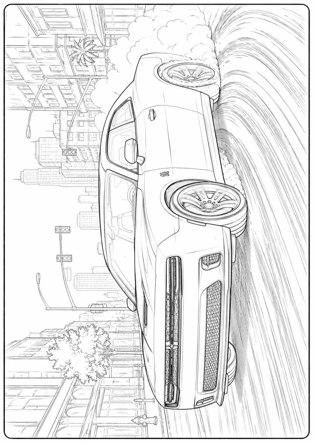 Mega Cars, Trucks & SUVs Coloring Book for Kids