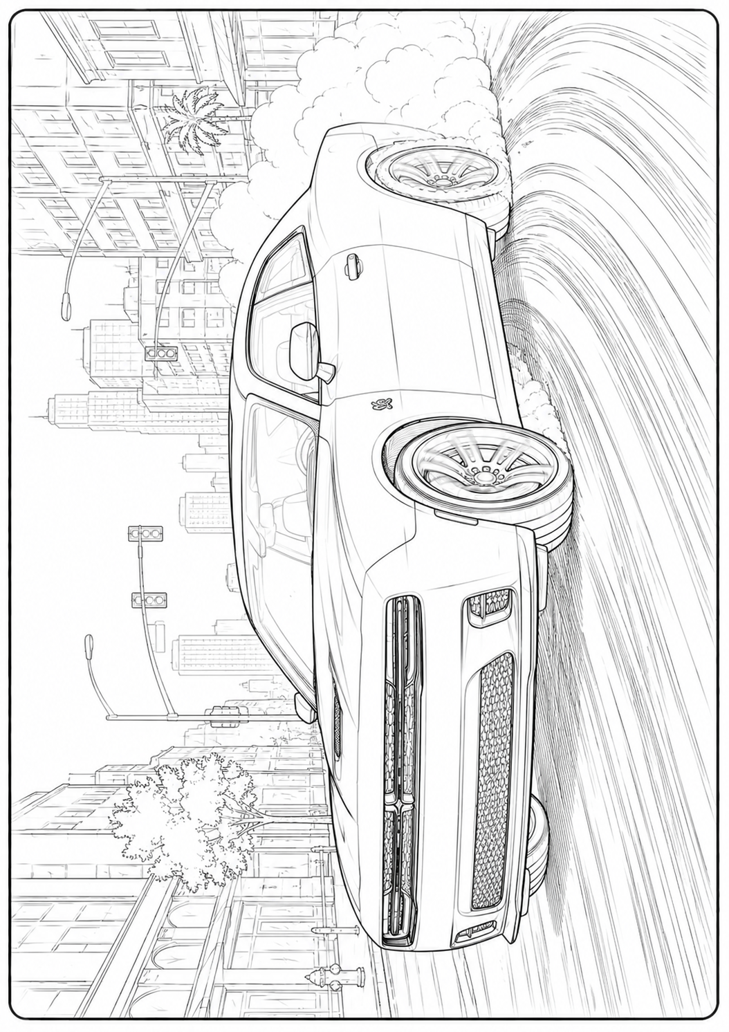 Mega Cars, Trucks & SUVs Coloring Book for Kids