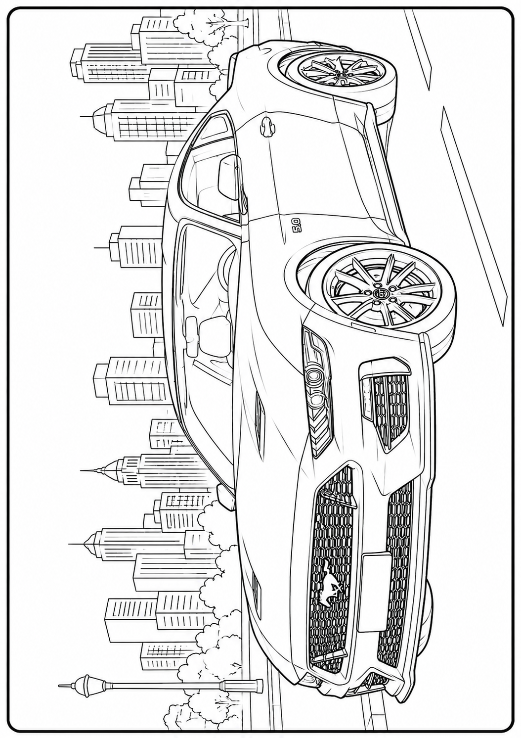 Mega Cars, Trucks & SUVs Coloring Book for Kids