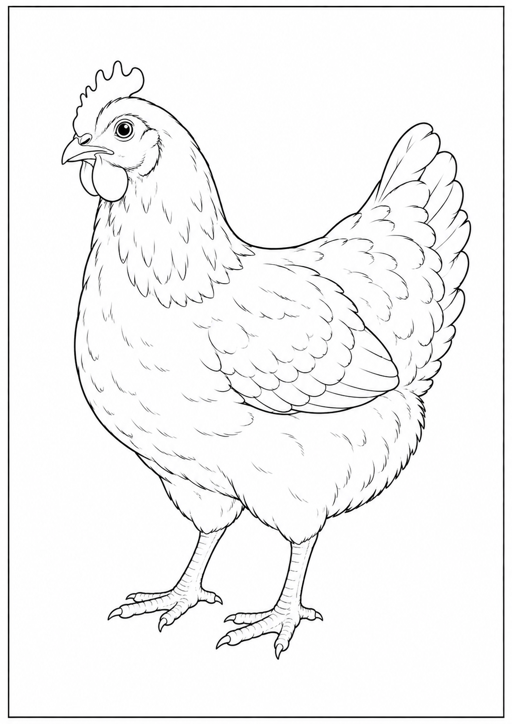 Farm Animals & Kids Animals - Kids Coloring Book