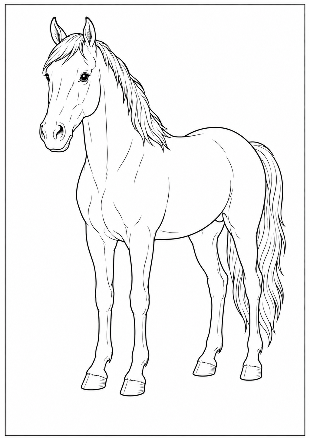 Farm Animals & Kids Animals - Kids Coloring Book