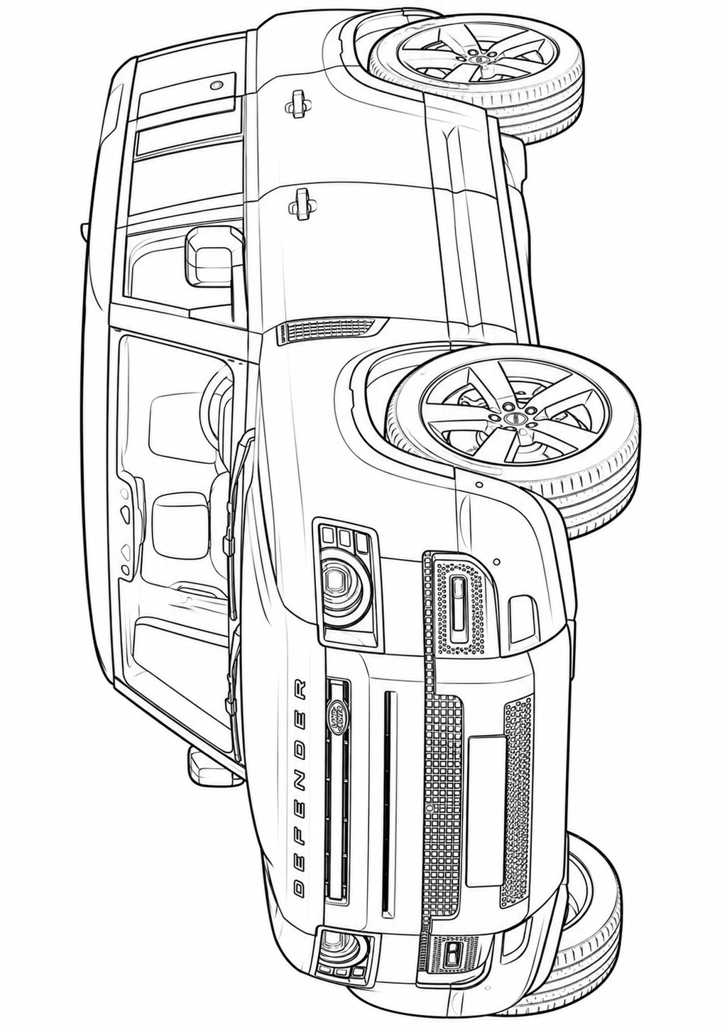 Mega Cars, Trucks & SUVs Coloring Book for Kids
