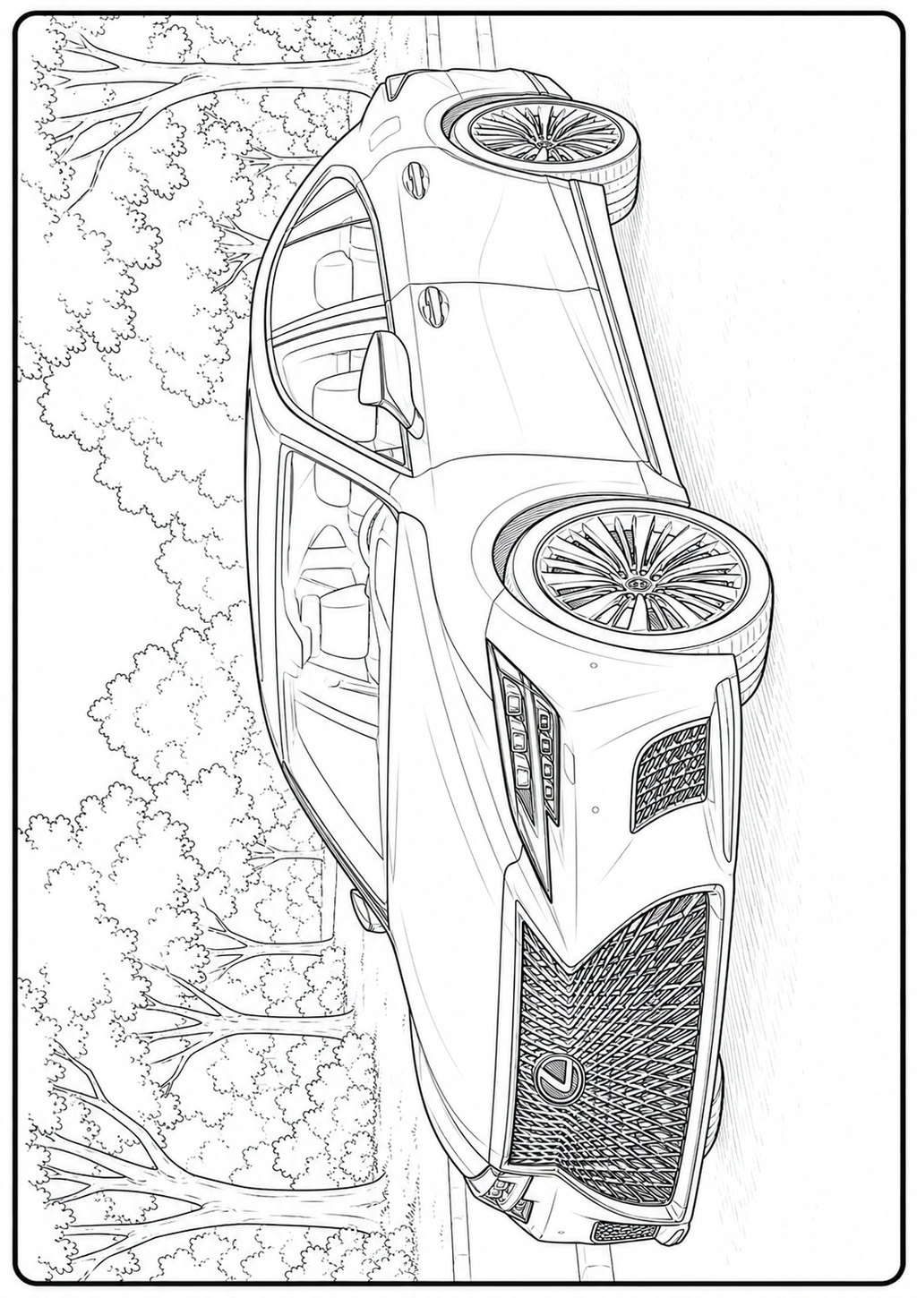 Mega Cars, Trucks & SUVs Coloring Book for Kids