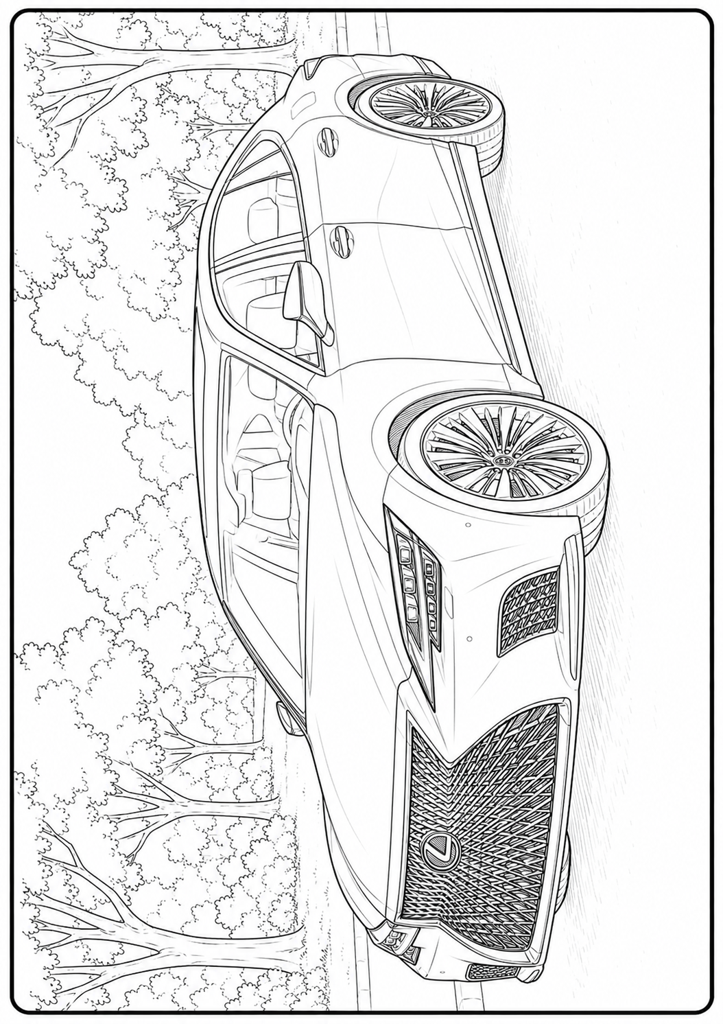 Mega Cars, Trucks & SUVs Coloring Book for Kids