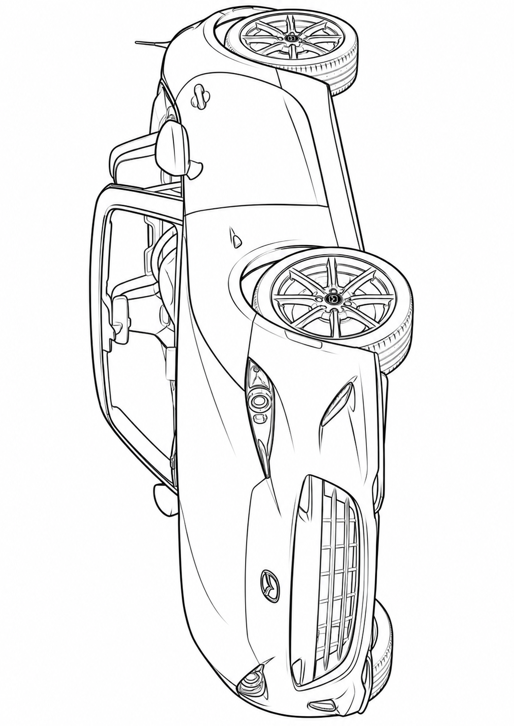 Mega Cars, Trucks & SUVs Coloring Book for Kids