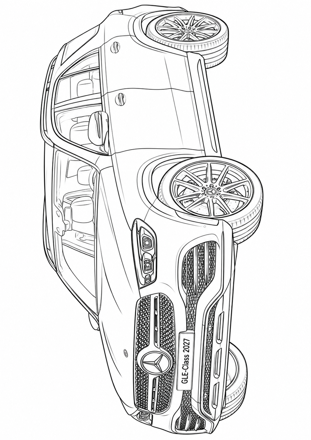 Mega Cars, Trucks & SUVs Coloring Book for Kids