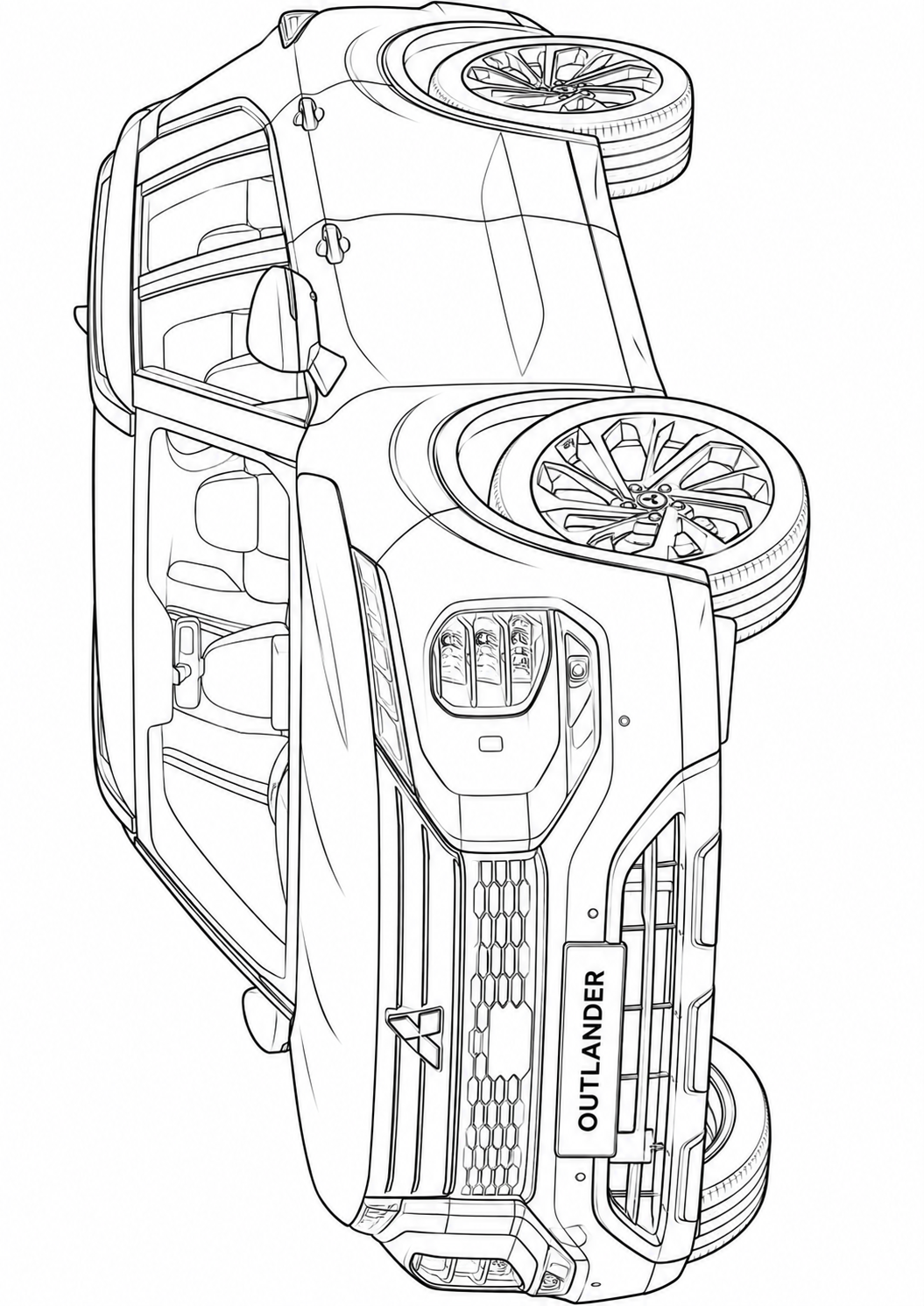 Mega Cars, Trucks & SUVs Coloring Book for Kids