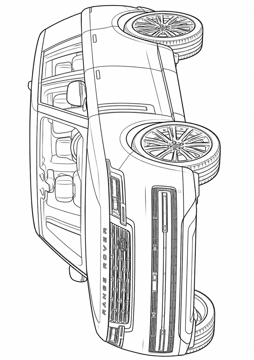 Mega Cars, Trucks & SUVs Coloring Book for Kids