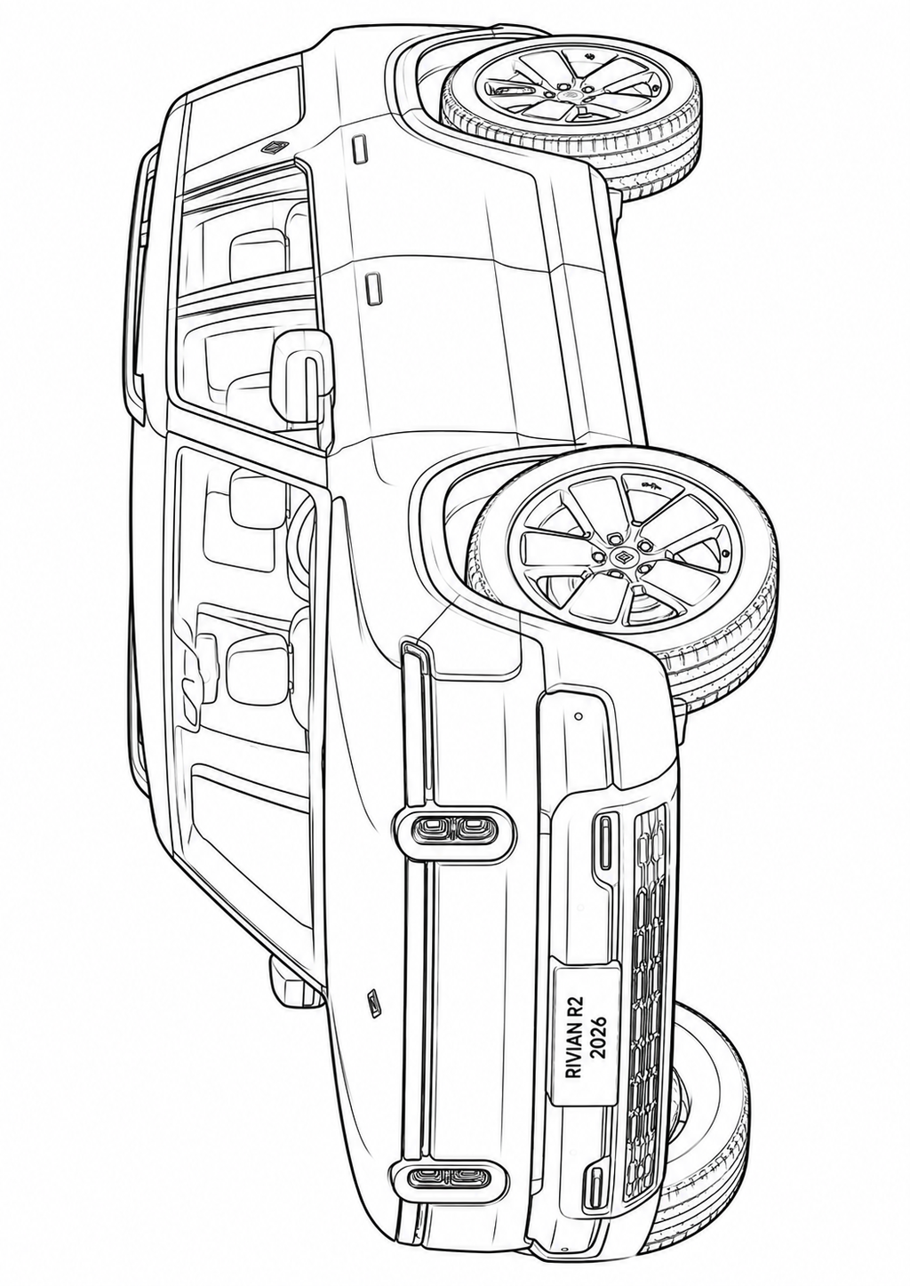 Mega Cars, Trucks & SUVs Coloring Book for Kids
