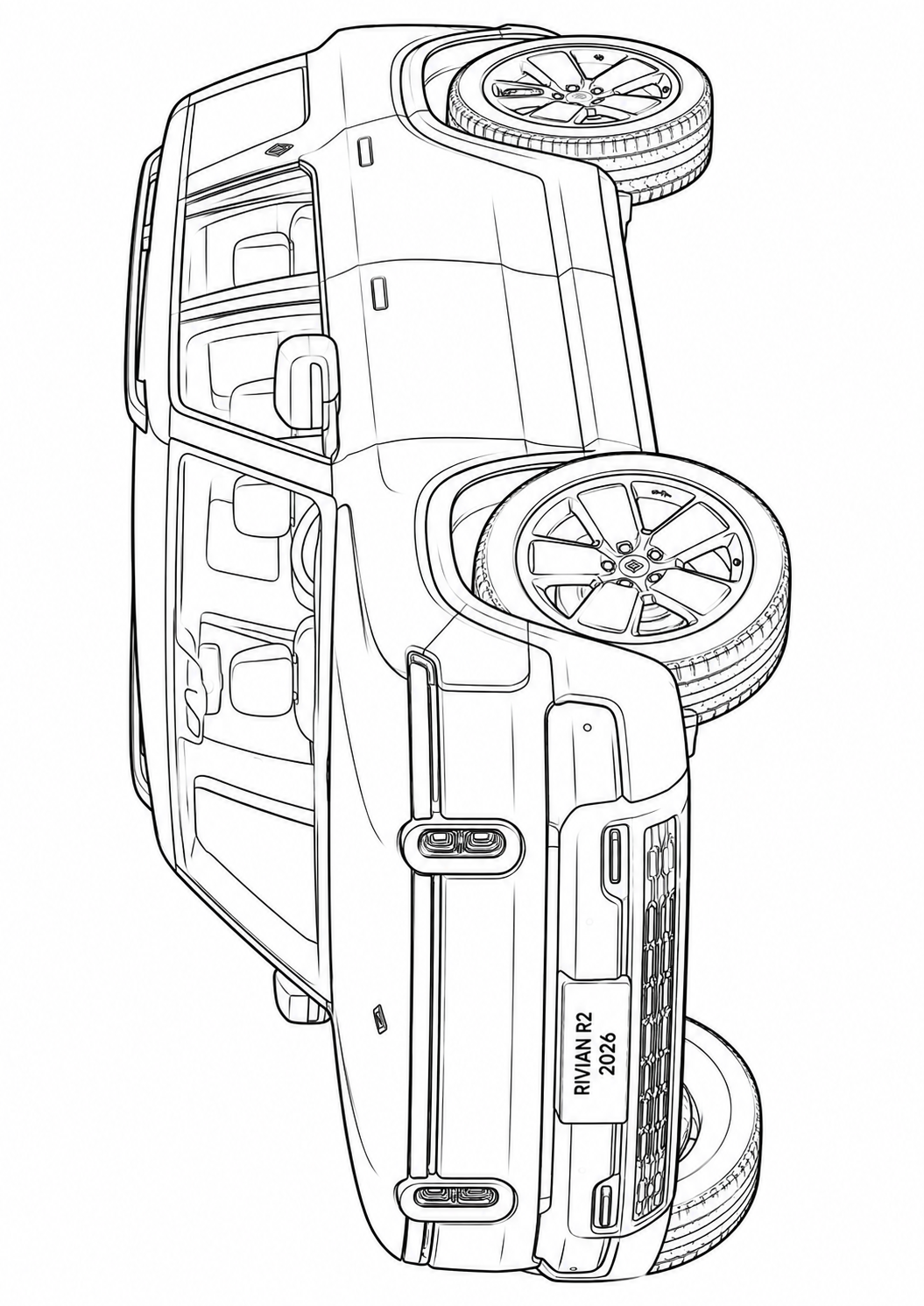Mega Cars, Trucks & SUVs Coloring Book for Kids