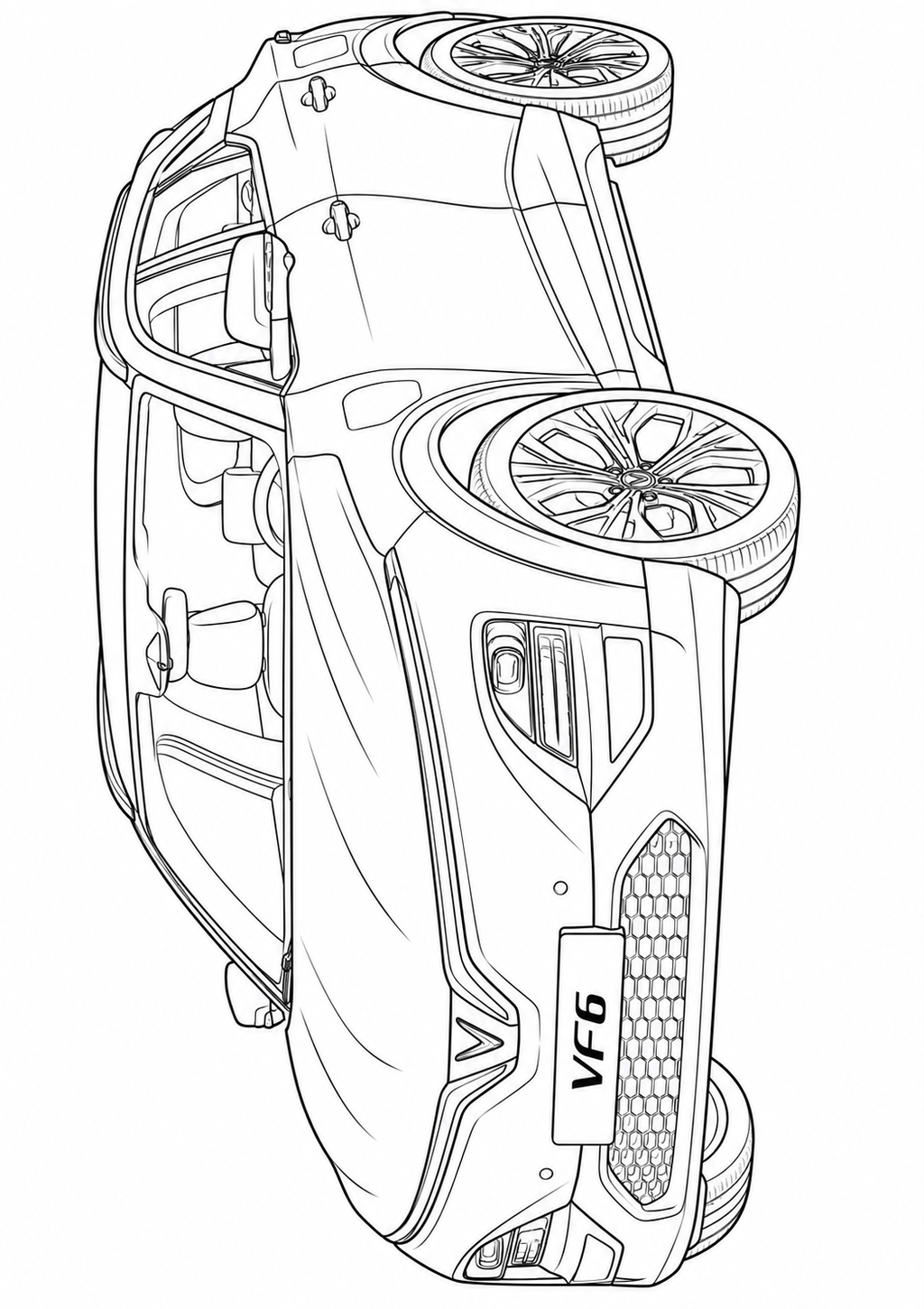 Mega Cars, Trucks & SUVs Coloring Book for Kids