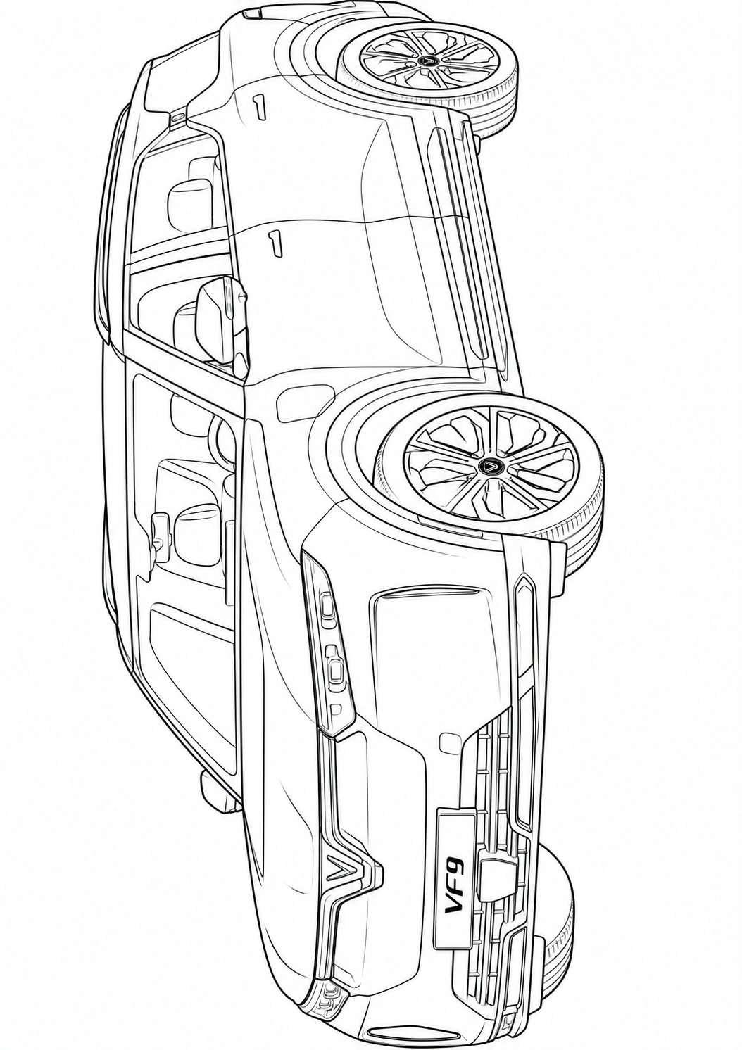 Mega Cars, Trucks & SUVs Coloring Book for Kids