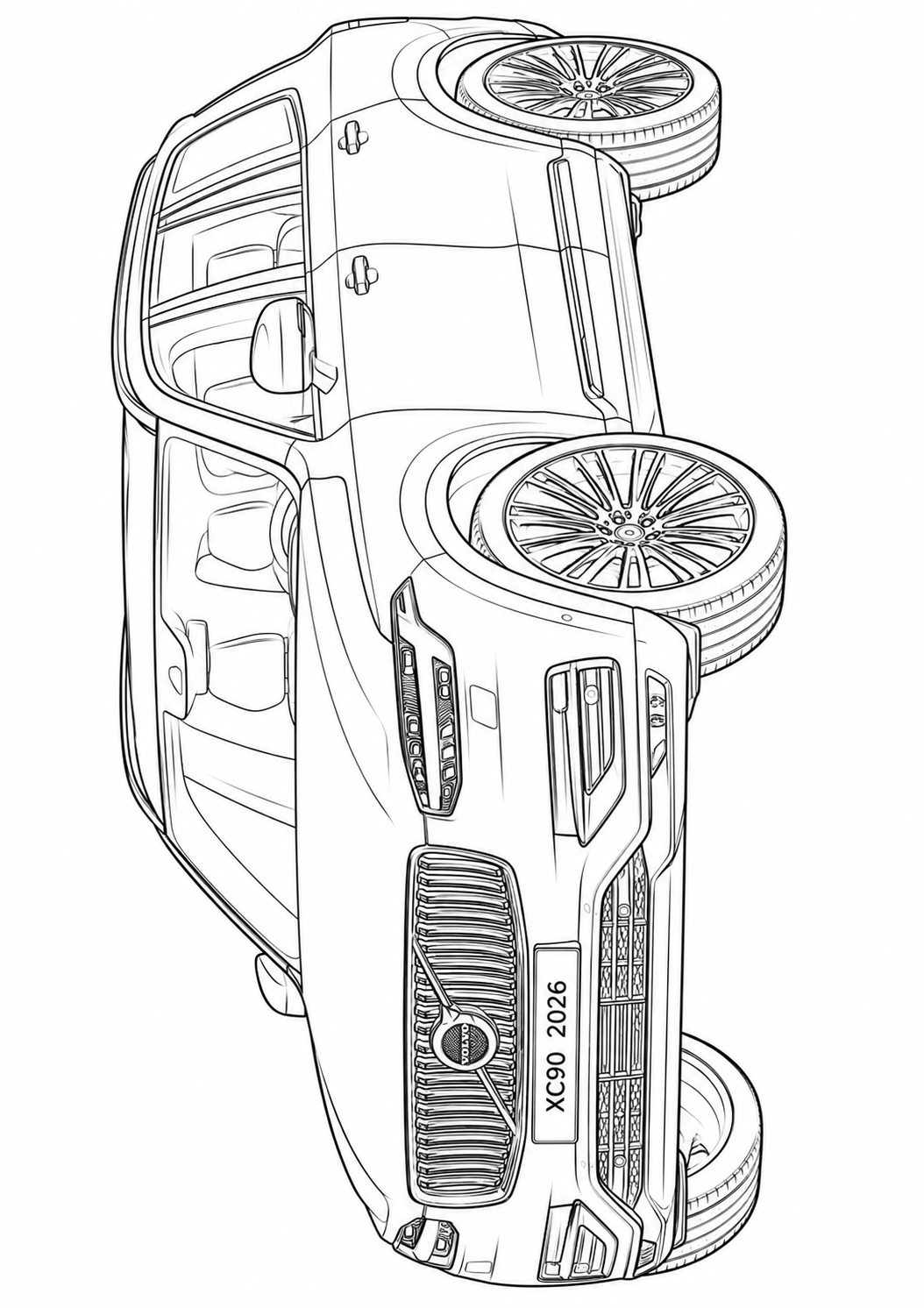 Mega Cars, Trucks & SUVs Coloring Book for Kids